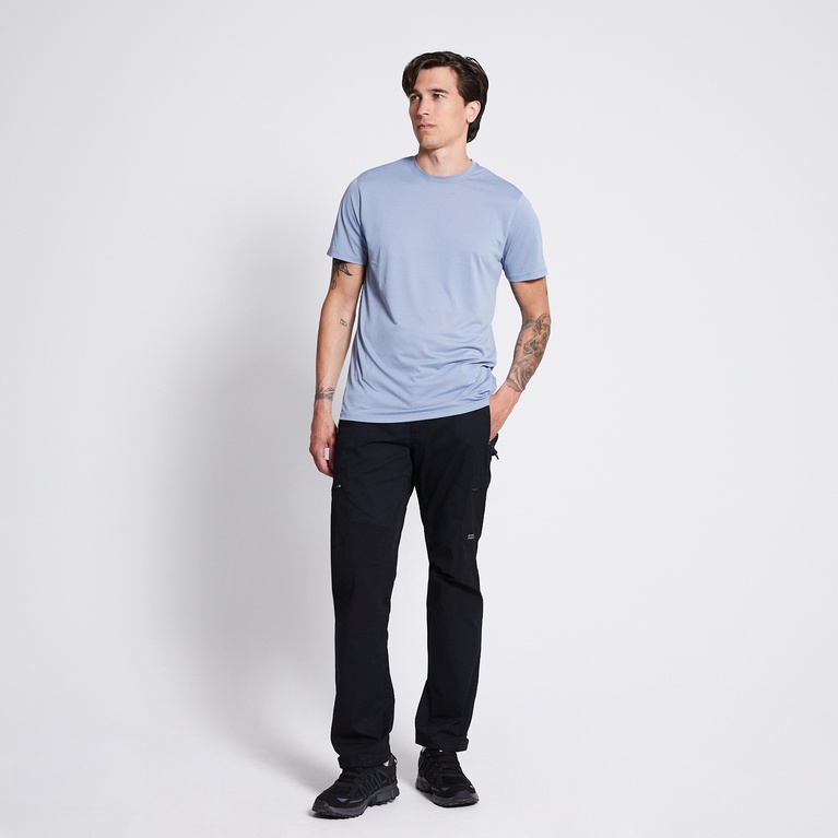 Lightweight tee "Od" Dusty Blue